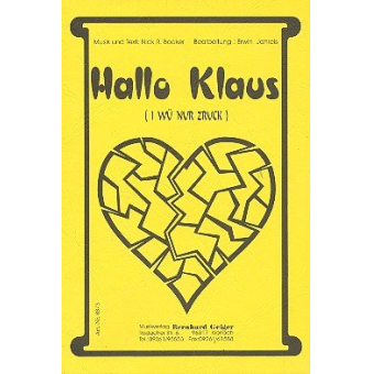 Hallo Klaus (I wüll nur zruck)