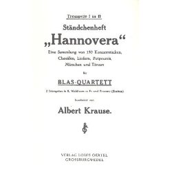         Hannovera - Ständchenheft - 1. Trompete
    