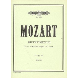         Divertimento Es-dur  KV Anh. 182, Anh. B zu 370a - Wolfgang Amadeus Mozart / Arr. Alfred Einstein
    