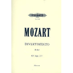         Divertimento B-dur  KV Anh. 227, Anh. C 17.02 - Wolfgang Amadeus Mozart / Arr. Alfred Einstein
    