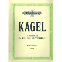         10 Märsche um den Sieg zu verfehlen (für Bläser und Schlagzeug) - Partitur - Mauricio Kagel
    