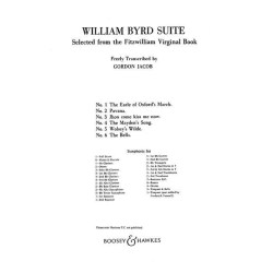         William Byrd Suite (Partitur) - Gordon Jacob / Arr. Gordon Jacob
    
