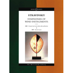         Symphonien für Blasinstrumente (rev. 1947) - Partitur - Igor Strawinsky (Stravinsky) / Arr. Robert Craft
    