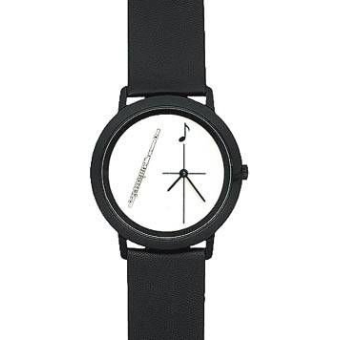 Armbanduhr Black "Querflöte"