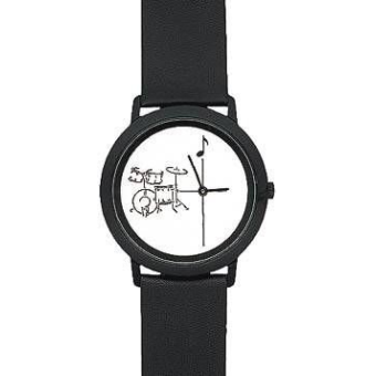 Armbanduhr Black "Schlagzeug"