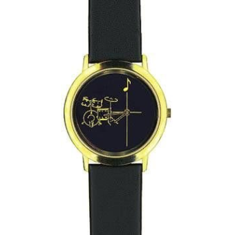 Armbanduhr Gold "Schlagzeug"