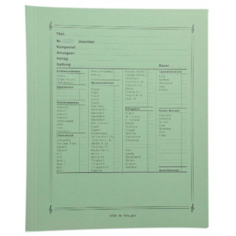STAR Notenumschlag aus Karton - Quart mit Stirn- und Seitenklappen