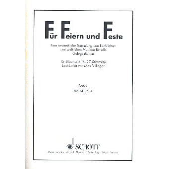 Für Feiern und Feste (03 Oboe)