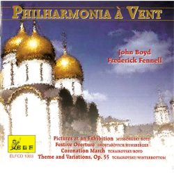         CD 'Philharmonia a Vent - Pictures at an Exhibition' (cond. John Boyd & Frederick Fennell) - Philharmonia a Vent / Arr. Frederick Fennell
    