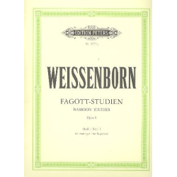         Fagottstudien Band  1 für Anfänger op. 8 (Deutsch/Englisch) - Julius Weissenborn
    