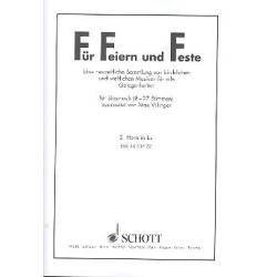         Für Feiern und Feste (11 Horn 2 in Eb) - Max Villinger
    