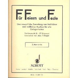         Für Feiern und Feste (12 Horn 3 in Eb) - Max Villinger
    