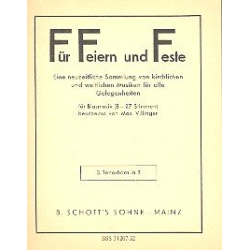         Für Feiern und Feste (21 Tenorhorn 3 in Bb) - Max Villinger
    