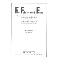         Für Feiern und Feste (22 Bariton - Fagott in C) - Max Villinger
    