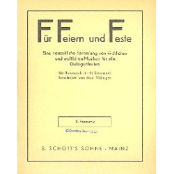         Für Feiern und Feste (29 Posaune 3 in Bb) - Max Villinger
    