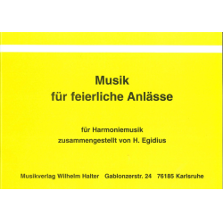         Musik für feierliche Anlässe - 11 2. Tenorsaxophon Bb - Diverse / Arr. Heinz Egidius
    