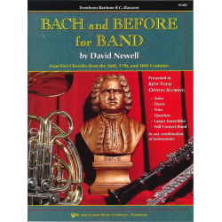         Bach and Before for Band - Book 1 - C Trombone / Baritone / Euphonium / Bassoon - Johann Sebastian Bach / Arr. David Newell
    