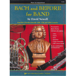         Bach and Before for Band - Book 1 - Piano Accompaniment / Piano Begleitung - Johann Sebastian Bach / Arr. David Newell
    