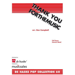        Thank You For The Music - Benny Andersson & Björn Ulvaeus (ABBA) / Arr. Don Campbell
    