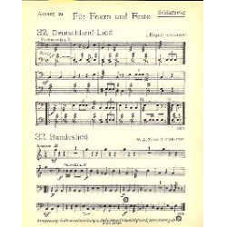         Für Feiern und Feste -Anhang- (27 Schlagzeug) - Max Villinger
    