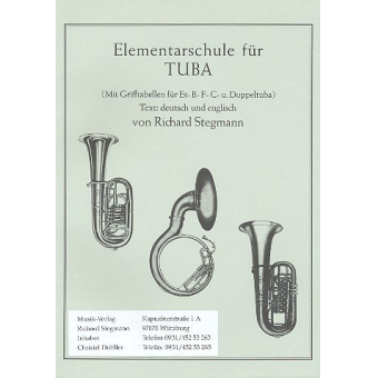 Elementarschule für Tuba C (F - Tuba mit Grifftabellen für Eb Tuba)