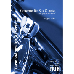         Concerto for Sax Quartet (Soprano Sax, Alto Sax, Tenor Sax, Bariton Sax & Piano) - Frigyes Hidas
    
