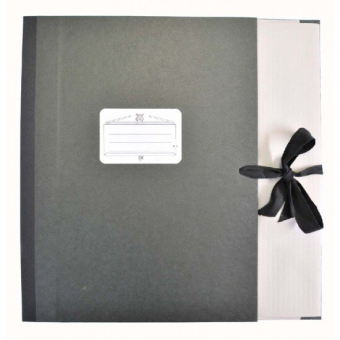 STAR Notenmappen mit Bänderverschluss Schlagermappe, mit Stirn-u. Seitenklappen mit 5 cm Rcken (Fllhhe) Farbe:schwarz