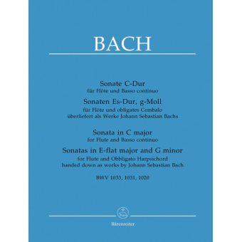 Three Sonatas For Flute And Basso Continuo