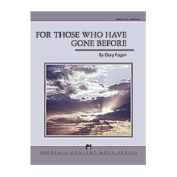         For Those Who Have Gone Before (c/band) - Gary Fagan
    