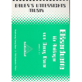 Bläserduette für Anfänger Stimme in C Baßschlüssel