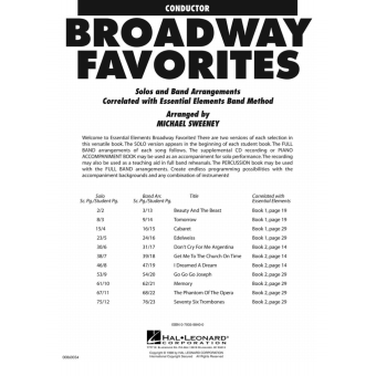 Essential Elements Broadway Favorites