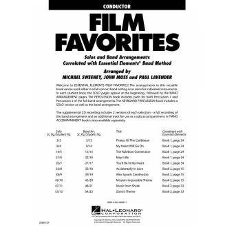 Essential Elements - Film Favorites (Conductor)