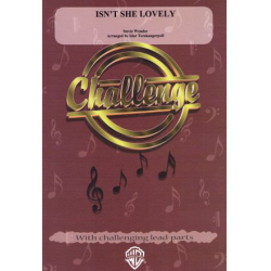         Isn't she lovely - Stevie Wonder / Arr. Idar Torskangerpoll
    