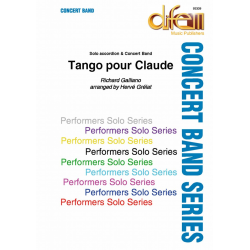         Tango pour Claude (accordéon & harmonie) - Claude R. Galliano / Arr. Herve Grélat
    