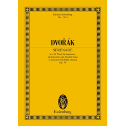         Serenade d-moll op. 44 B 77, Dvorak, Taschenpartitur - Antonin Dvorak
    