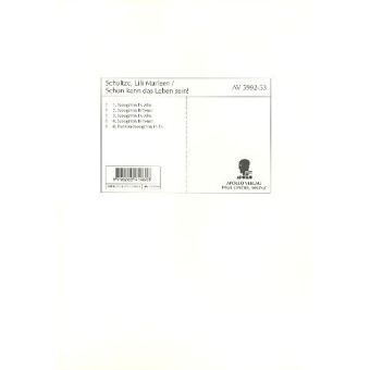 Lili Marleen/Schön kann das Leben sein! - Saxophon-Satz