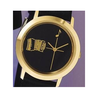 Armbanduhr Gold "Akkordeon"