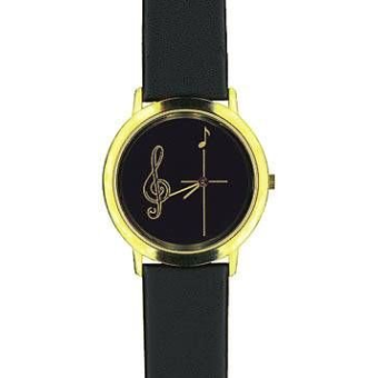 Armbanduhr Gold "Violinschlüssel"