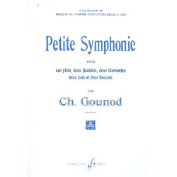         Petite Symphonie für Flöte, 2 Oboen, 2 Klarinetten, 2 Hörner und 2 Fagotte (Partitur) - Charles Francois Gounod
    