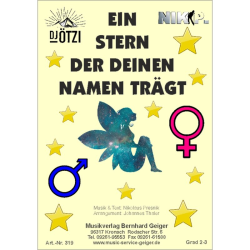         Ein Stern der deinen Namen trägt - Nikolaus Presnik / Arr. Johannes Thaler
    