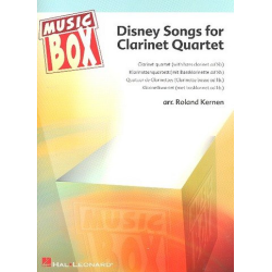         Disney Songs for Clarinet Quartet - Disney / Arr. Roland Kernen
    