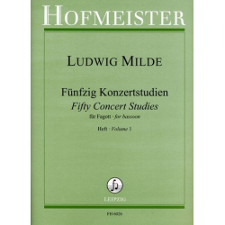         50 Konzertstudien, op. 26, Heft 1 - Ludwig Milde
    