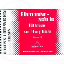         Elementarschule für Bläser in Bb - Georg Bauer
    