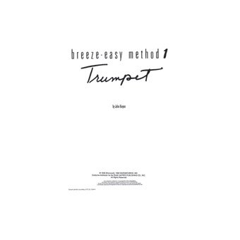 Breeze-Easy Method for Trumpet (Cornet), Book 1