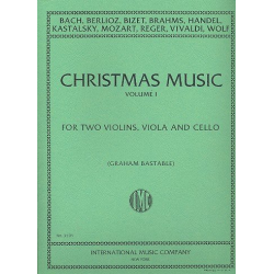         CHRISTMAS MUSIC ,  Volume I, for 2 Violins, Viola and Cello (Bastable) score and parts - Diverse
    