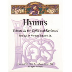         Hymns Vol 2 - Violin - TARANTO
    