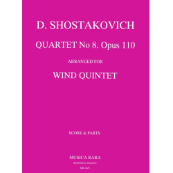         Streichquartett Nr. 8 op. 110 - Dmitri Shostakovitch / Schostakowitsch / Arr. Mark A. Popkin
    