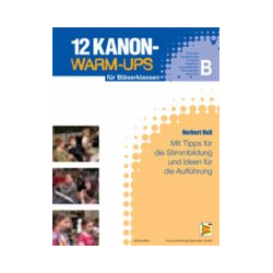         12 Kanon-Warm-Ups Bb Stimme (Klr, Bassklr, Trp, Flgh, Soprsax, Tensax, Tnh) - Norbert Voll
    