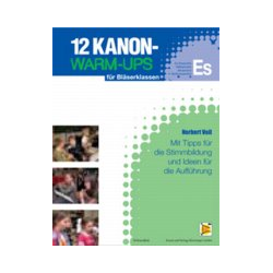         12 Kanon-Warm-Ups Eb Stimme (Es-Klr, Altklr, Altsax, Baritonsax) - Norbert Voll
    