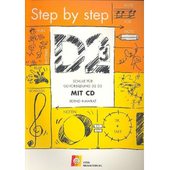 Step by Step D2+3 - Schule für Gehörbildung D2, D3 (+CD): Arbeitsheft